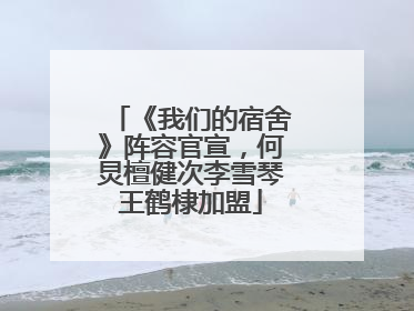 《我们的宿舍》阵容官宣，何炅檀健次李雪琴王鹤棣加盟