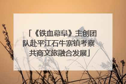 《铁血幕阜》主创团队赴平江石牛寨镇考察 共商文旅融合发展