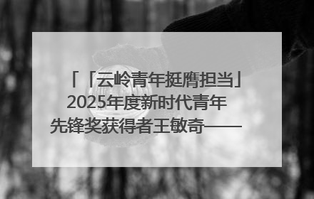 「云岭青年挺膺担当」2025年度新时代青年先锋奖获得者王敏奇——澜沧江上好渔人