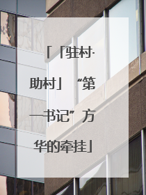 「驻村·助村」“第一书记”方华的牵挂