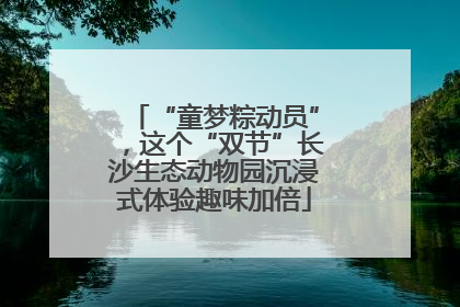 “童梦粽动员”，这个“双节”长沙生态动物园沉浸式体验趣味加倍