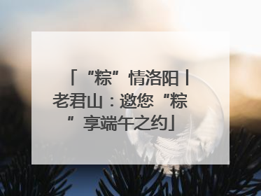 “粽”情洛阳丨老君山：邀您“粽”享端午之约