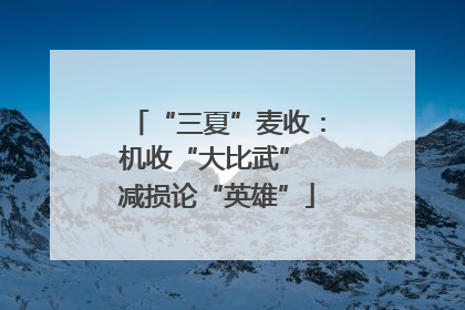 “三夏”麦收：机收“大比武” 减损论“英雄”