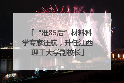 “准85后”材料科学专家汪航，升任江西理工大学副校长