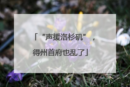 “声援洛杉矶”，得州首府也乱了