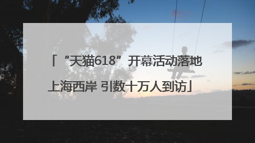 “天猫618”开幕活动落地上海西岸 引数十万人到访