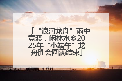 “浪河龙舟”雨中竞渡，闲林水乡2025年“小端午”龙舟胜会圆满结束