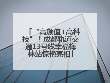 “高颜值+高科技”！成都轨道交通13号线幸福梅林站惊艳亮相