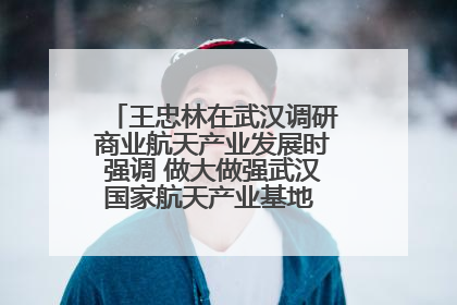 王忠林在武汉调研商业航天产业发展时强调 做大做强武汉国家航天产业基地 打造具有全国影响力的“中国星谷”