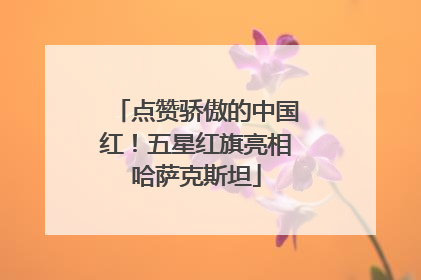 点赞骄傲的中国红！五星红旗亮相哈萨克斯坦