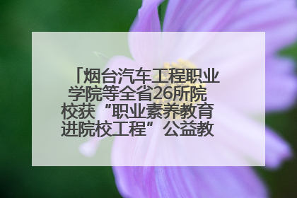 烟台汽车工程职业学院等全省26所院校获“职业素养教育进院校工程”公益教学点集中授牌