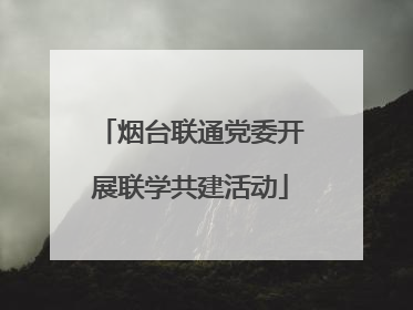 烟台联通党委开展联学共建活动
