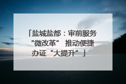 盐城盐都：审前服务“微改革” 推动便捷办证“大提升”