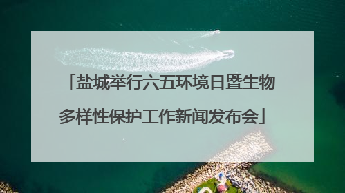 盐城举行六五环境日暨生物多样性保护工作新闻发布会