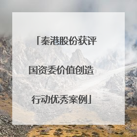 秦港股份获评国资委价值创造行动优秀案例