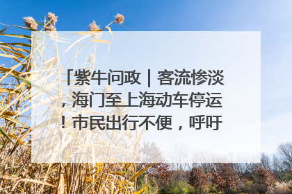 紫牛问政｜客流惨淡，海门至上海动车停运！市民出行不便，呼吁铁路部门恢复班次