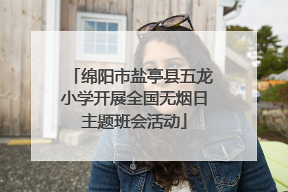 绵阳市盐亭县五龙小学开展全国无烟日主题班会活动