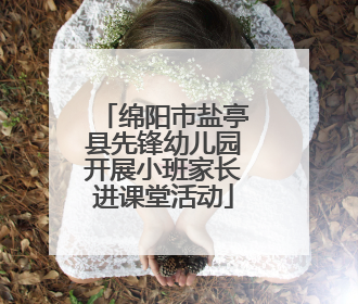 绵阳市盐亭县先锋幼儿园开展小班家长进课堂活动