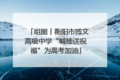 组图丨衡阳市博文高级中学“喊楼送祝福”为高考加油