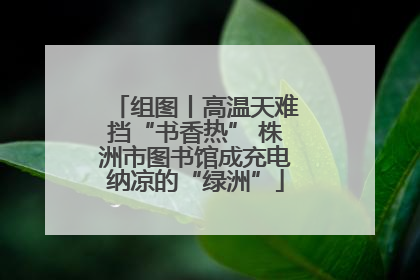 组图丨高温天难挡“书香热” 株洲市图书馆成充电纳凉的“绿洲”
