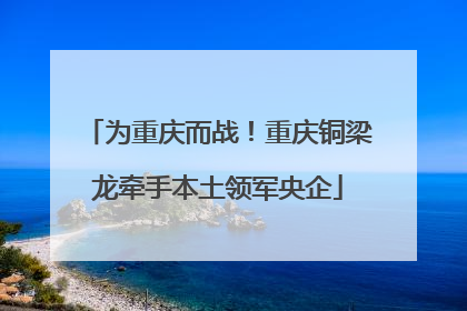 为重庆而战！重庆铜梁龙牵手本土领军央企