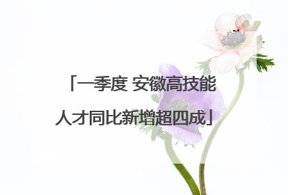 一季度 安徽高技能人才同比新增超四成