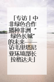 专访丨中非绿色合作播种非洲“绿色长城”的未来——访毛里塔尼亚环境部长拉格达夫
