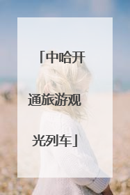中哈开通旅游观光列车