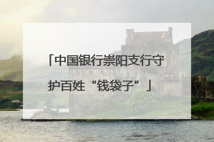 中国银行崇阳支行守护百姓“钱袋子”