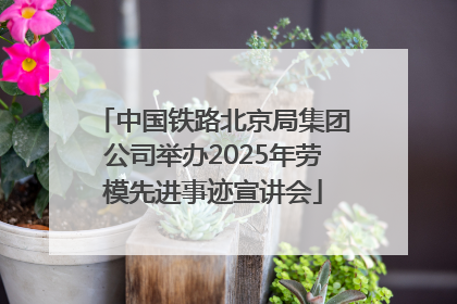 中国铁路北京局集团公司举办2025年劳模先进事迹宣讲会