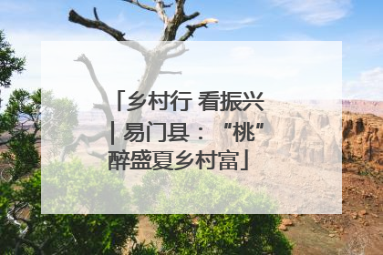 乡村行 看振兴｜易门县：“桃”醉盛夏乡村富
