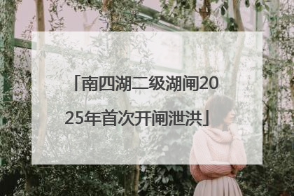 南四湖二级湖闸2025年首次开闸泄洪