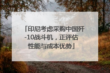 印尼考虑采购中国歼-10战斗机，正评估性能与成本优势