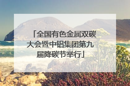 全国有色金属双碳大会暨中铝集团第九届降碳节举行