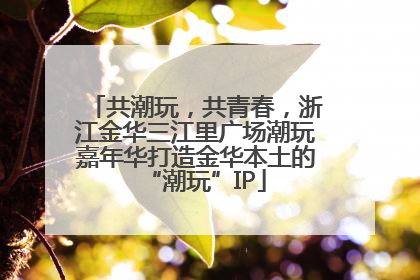 共潮玩，共青春，浙江金华三江里广场潮玩嘉年华打造金华本土的“潮玩”IP