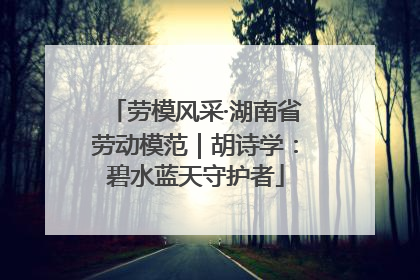劳模风采·湖南省劳动模范｜胡诗学：碧水蓝天守护者