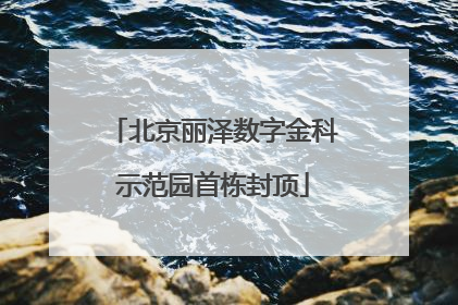 北京丽泽数字金科示范园首栋封顶