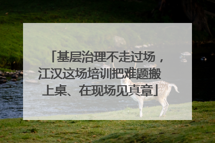 基层治理不走过场，江汉这场培训把难题搬上桌、在现场见真章