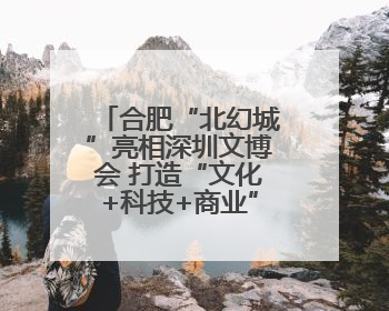 合肥“北幻城”亮相深圳文博会 打造“文化+科技+商业”消费场景