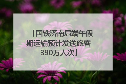 国铁济南局端午假期运输预计发送旅客390万人次