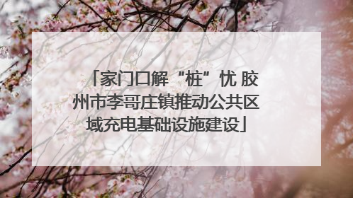 家门口解“桩”忧 胶州市李哥庄镇推动公共区域充电基础设施建设