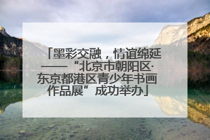 墨彩交融，情谊绵延——“北京市朝阳区·东京都港区青少年书画作品展”成功举办