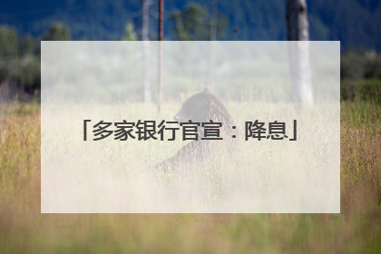 多家银行官宣：降息