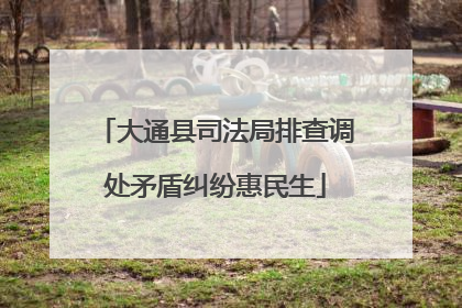 大通县司法局排查调处矛盾纠纷惠民生