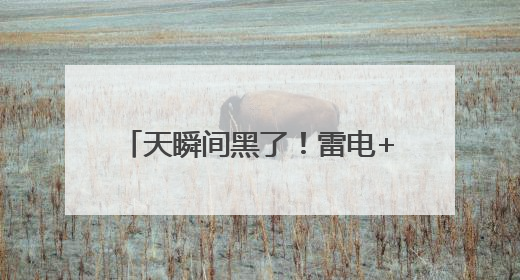 天瞬间黑了！雷电+10级雷暴大风！石家庄发布双预警→