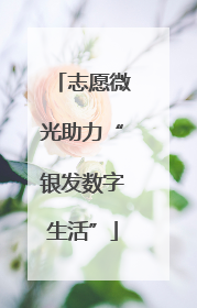 志愿微光助力“银发数字生活”