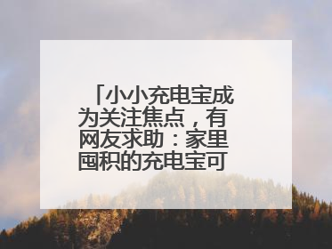小小充电宝成为关注焦点，有网友求助：家里囤积的充电宝可以如何处理？