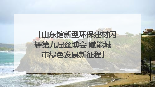 山东馆新型环保建材闪耀第九届丝博会 赋能城市绿色发展新征程