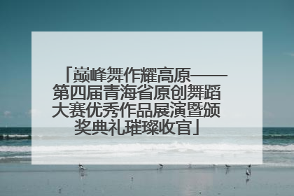 巅峰舞作耀高原——第四届青海省原创舞蹈大赛优秀作品展演暨颁奖典礼璀璨收官