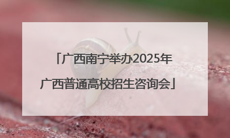 广西南宁举办2025年广西普通高校招生咨询会